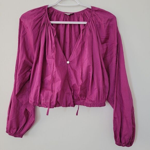 NWOT Rails Katia Lonf Sleeve Top in Berry - Picture 4 of 7